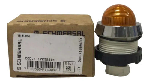 Kit Com 3 Peças: Sinaleiro Vs313/14 30mm Amarelo Schmersal
