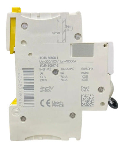 Disjuntor Acti9 Ic60h 1p Curva C 4a 230v A9f84104 Schneider