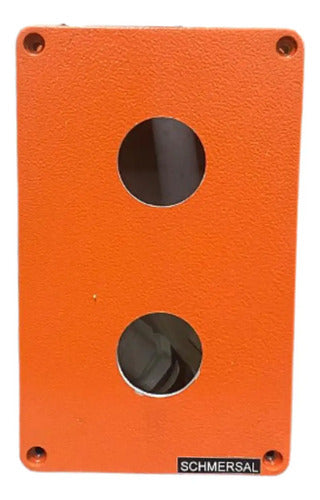Botoeira Dgp2 Alumínio Com 2 Furos De 30mm Ace Schmersal Laranja -