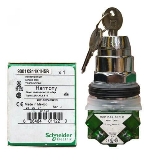 Comutador 30mm Metálico 9001ks11k1h5r 2 Posições Schneider