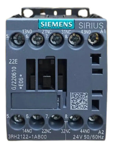 Contator Auxiliar 3rh2122-1ab00 24vca Siemens 24vca