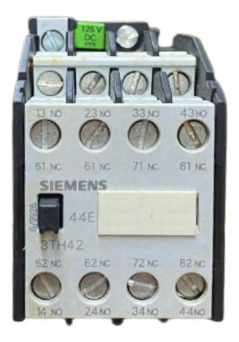 Contator Auxiliar 3th2444-0bg4 4no + 4nc 125v Siemens  127v