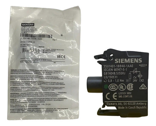 Bloco Luminoso Verde 24v 3su1401-1bb40-1aa0 Siemens