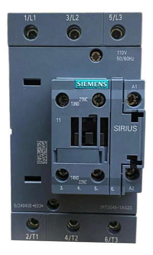 Contator Tripolar 3rt2045-1ag20 110v 80a 37kw Siemens 127v