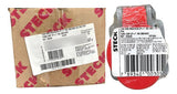 Tomada Emb Brasikon 2p+t 16a 380/440v 9h Vm S3049 Steck Vermelho