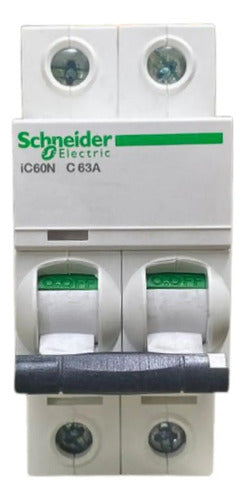 Disjuntor Acti9 Ic60n 2p 63a Curva C A9f74263 Schneider