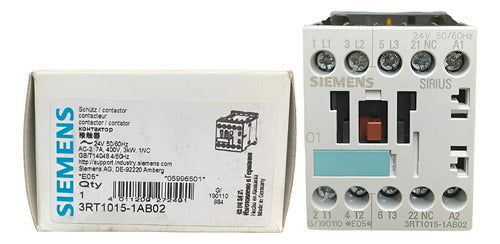 Contator 3rt1015-1ab02 7a 24v 60hz Siemens 24v