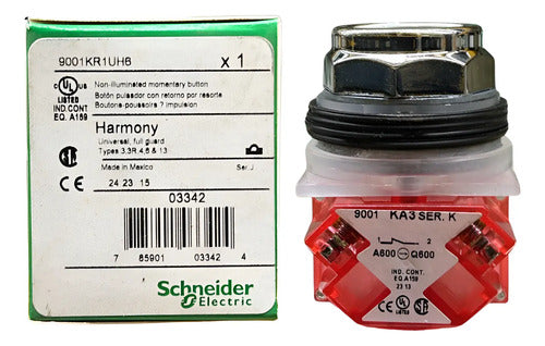 Botão 30mm 1nf 9001kr1uh Pastilhas Coloridas Schneider Multicolor -