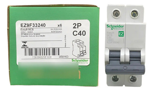 Kit Com 3 Peças: Disjuntor 3ka Curva C Ez9f33240 Schneider