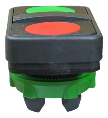 Kit Com 2 Peças: Cabeçote Vd/ Vm Zb5aa7340 Schneider Vermelho E Verde -