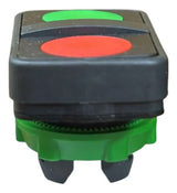 Kit Com 2 Peças: Cabeçote Vd/ Vm Zb5aa7340 Schneider Vermelho E Verde -