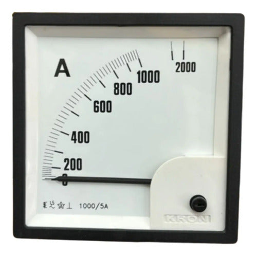 Amperímetro Fm96pc 1000/2000/5a Sem Travamento Ip54 Kron