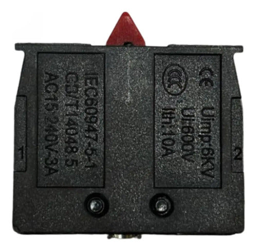 Kit Com 10 Peças: Bloco De Contato 1nf Za2ee102 Schneider Preto/vermelho 1nf