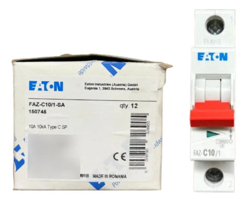 Kit Com 2 Peças: Disjuntor Unipolar Faz-c10/1-sa 10a Eaton