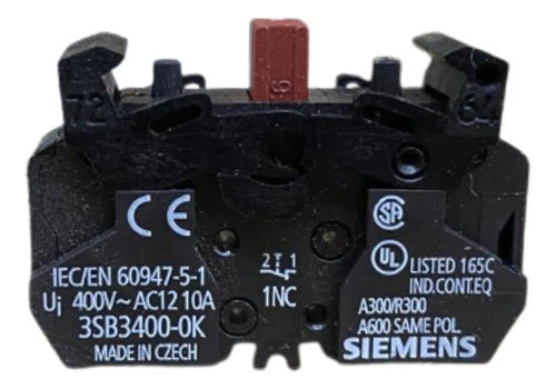 Bloco Disparador Siemens Interruptor Auxiliar 3vl9400-2ab00 127/220v