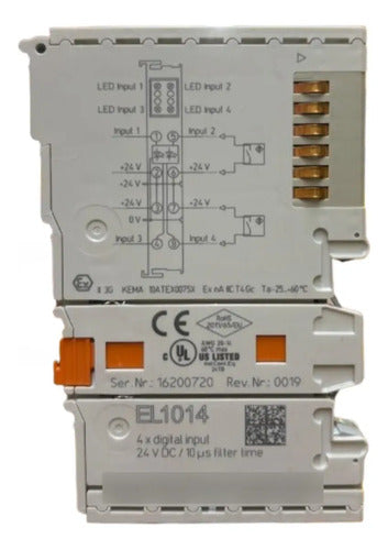 Módulo El1014 Beckhoff Terminal Ethercat 4 Canais De Entrada