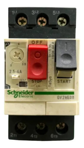 Disjuntor Motor Termomagnético 2,5-4a Gv2me08 Schneider 690v 50-60hz