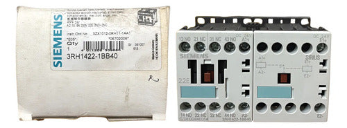 Contator 6a 2na+2nf 24v 3rh1422-1bb40 Siemens 24vcc