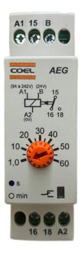 Rele Tempo Aeg 60s 94/224vca-24vca/vcc Coel 220vca
