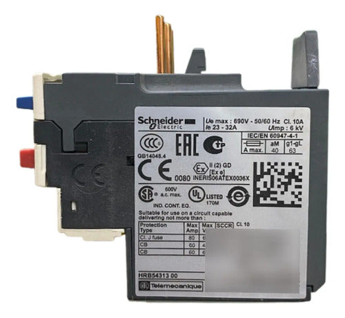 Relé De Sobrecarga Térmica 23-32a 1na+1nf Lrd32 Schneider 690v