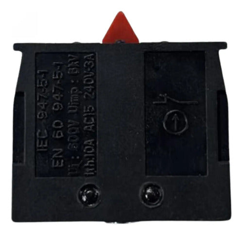 Bloco De Contato 1nf P/ Botoeira Xacb Xacs412 Schneider Preto
