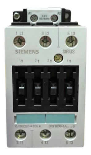 Contator 50a 24vca 3rt1036-1ac20 Siemens 24