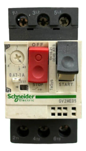 Disjuntor Motor Termomagnético Gv2me05 0,63/1a Schneider 690v 50/60hz