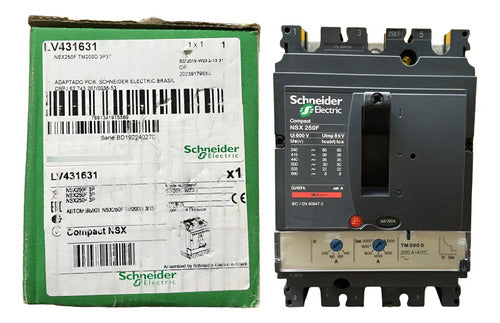 Disjuntor Termomagnético Nsx250f Lv431631 200a 3p Schneider