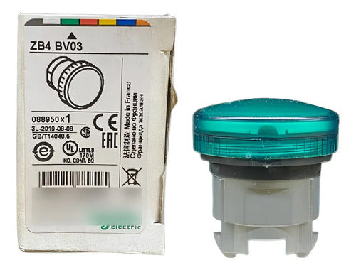 Kit Com 2: Cabeçote Para Sinaleiro 22mm Zb4bv03 Schneider Verde -