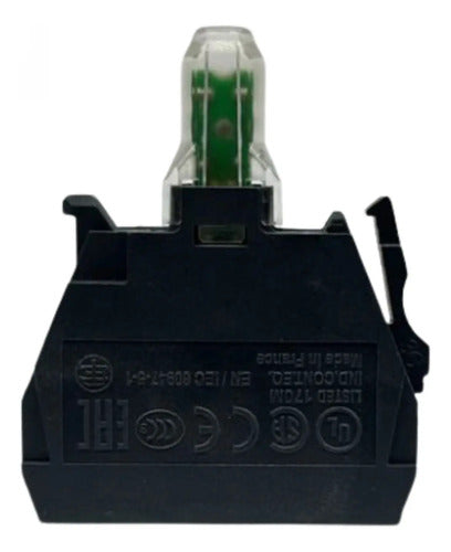 Bloco De Contato Luminoso Led Vm 230/240vca Zbvm4 Schneider Vermelho 240 Vca