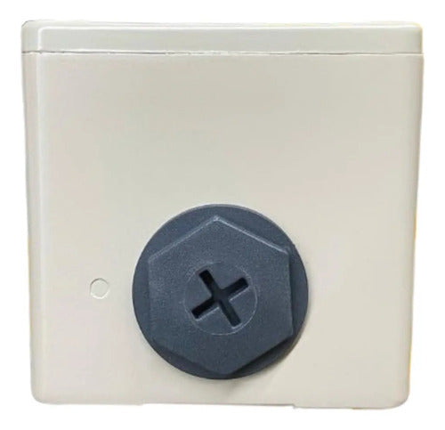 Botoeira Metalica Cinza 30mm 2 Furos Xapg3802 Schneider Cinza