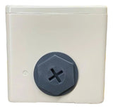 Botoeira Metalica Cinza 30mm 2 Furos Xapg3802 Schneider Cinza