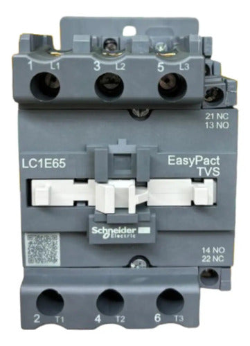 Contator 3p 65a 1na+1nf Bobina 220vca Lc1e65m7 Schneider  220v