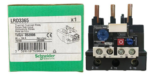 Relé De Sobrecarga Térmica 80-104a Lrd3365 Schneider