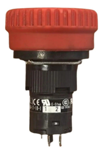 Botão De Emergência 16mm Vermelho 2nf Xb6etn521p Schneider Vermelho 2nf
