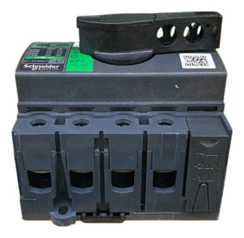 Interruptor Seccionador Ins63a Tetrapolar 28903 Schneider Preto