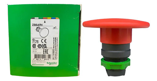 Cabeçote Para Botão 22mm Vermelho Zb5ar4 Schneider Vermelho -