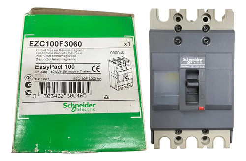 Disjuntor Tripolar 60a Ezc100f3060 Schneider