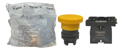 Kit Com 5 Peças: Botão 1na Amarelo Xa2ec51 Schneider Amarelo 0