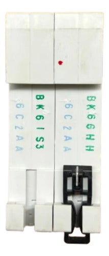 Disjuntor Bipolar Bfaz4-c6/2 6a 4,5ka Eaton -