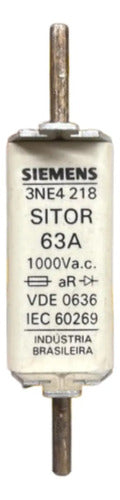 Elemento Fusível Sitor 3ne4218 63a Siemens 1000v