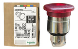 Cabeçote P/ Botão Luminoso 22mm Vermelho Zb4bw643 Schneider Vermeho -