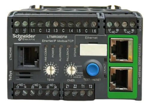 Rele Inteligente Tesys Ethernet 0,4-8a Ltmr08efm Schneider 100240 Vca