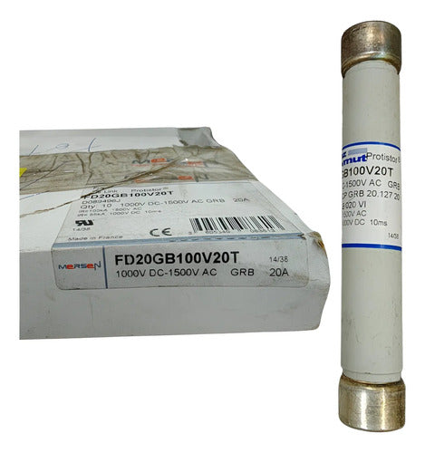 Fusivel Fd20gb100v20t 20 A Mersen Novo !! 1000v