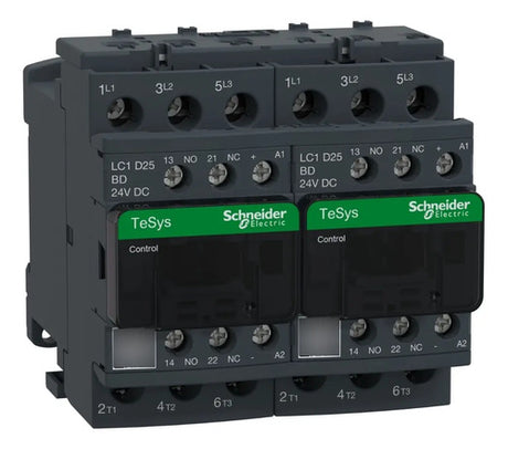 Chave Reversora 3p 25a 1na+1nf 24vcc Lc2d25bd Schneider 24vcc