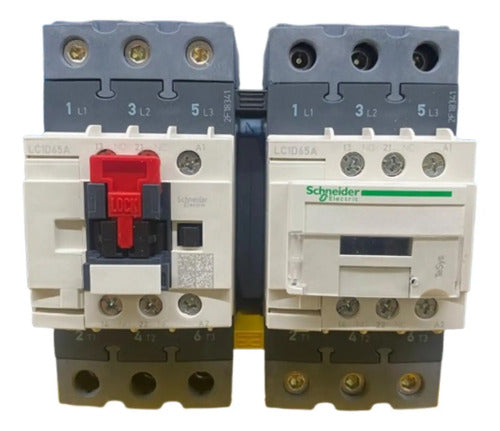 Chave Reversora 3p 65a 1na+1nf 110vca Lc2d65af7 Schneider 110vca