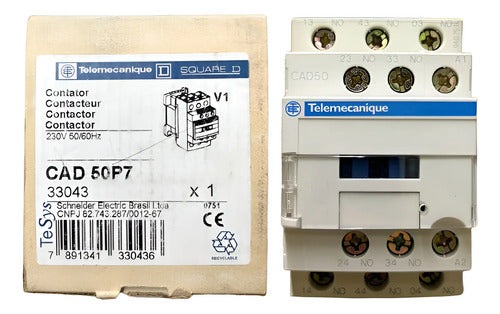 Contator Auxiliar Tesys D 5na 230vca Cad50p7 Schneider 230 Vca