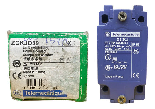 Corpo De Chave De Fim De Curso Zckjd39 Telemecanique Azul -