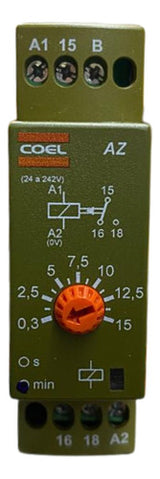 Rele Tempo Az 15min Az-wem 24/240vca/vcc Coel