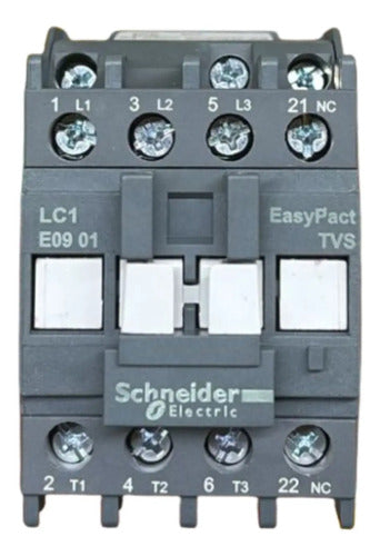 Contator 3p Easypact Tvs 9a 1nf 220vca Lc1e0901m7 Schneider 220v